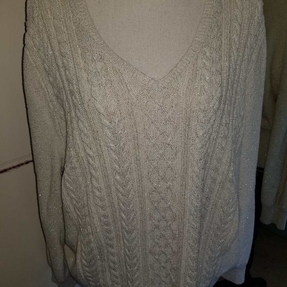 Chaps Classic Gold Long Sleeve Sweater Size 2X